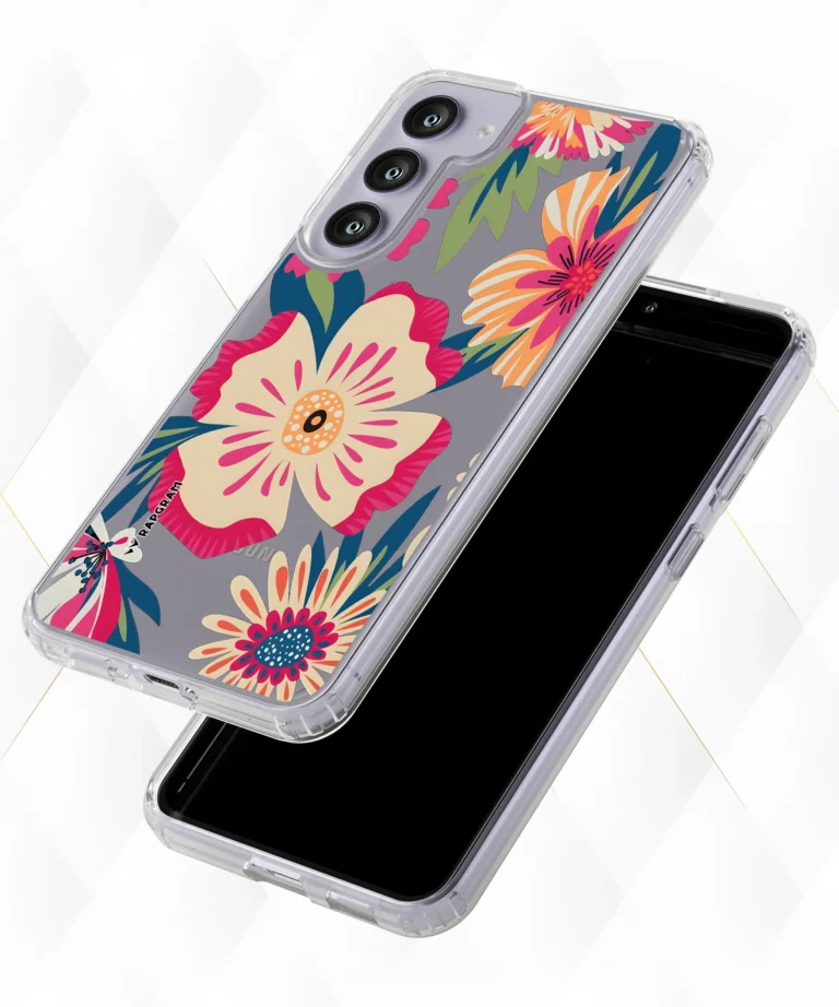 Trippy Blossoms Clear Case