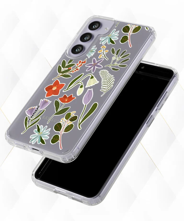 Violet Tulips Clear Case