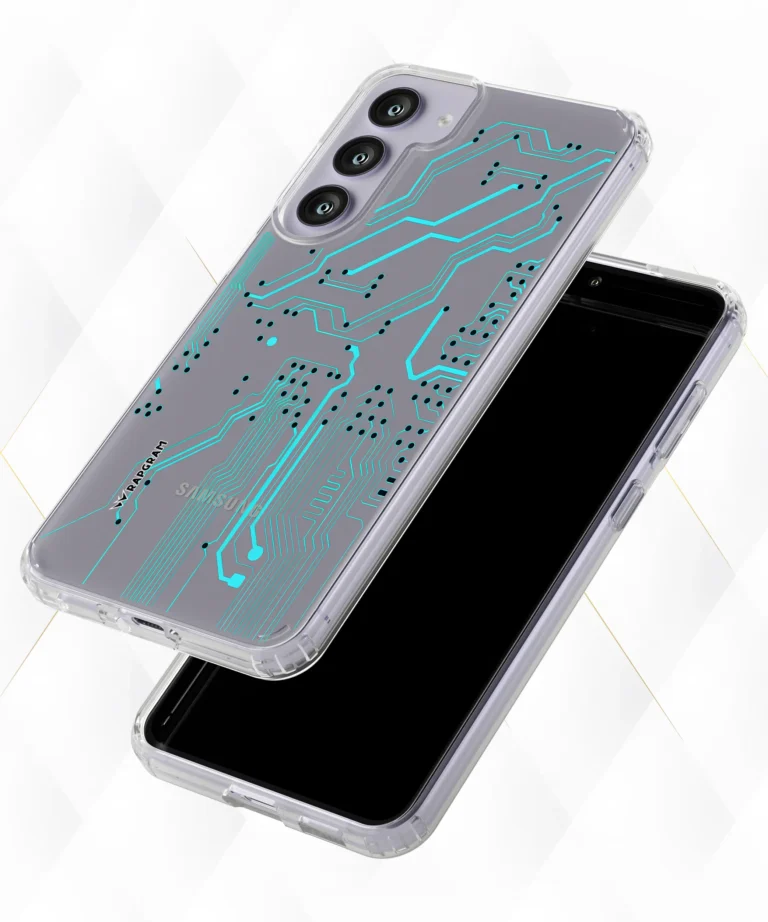 Neon Circuits Clear Case