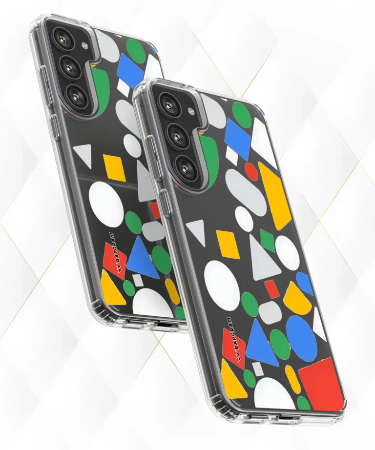 Colored Shapes Clear Case