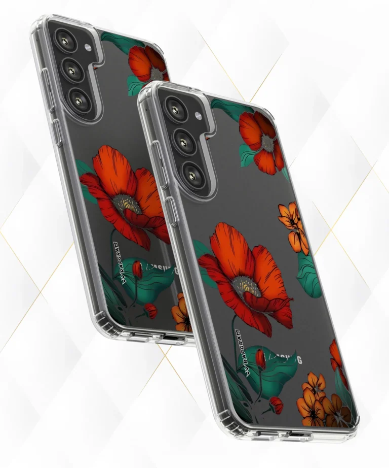 Red Hibiscus Clear Case