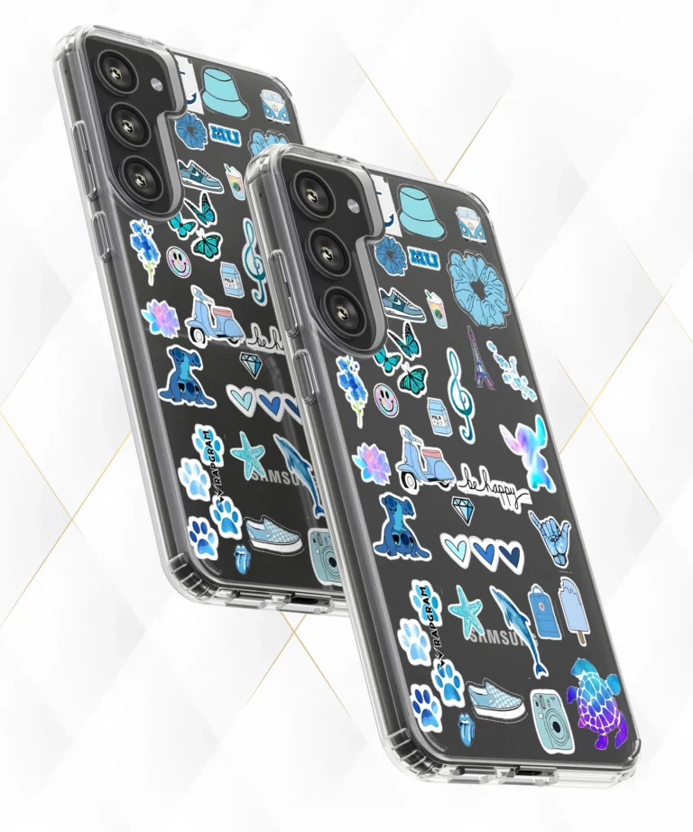 Blue Smiles Clear Case