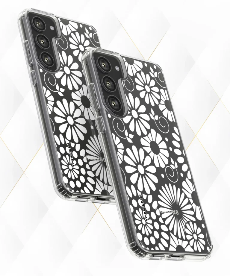 Mono Flowers Clear Case