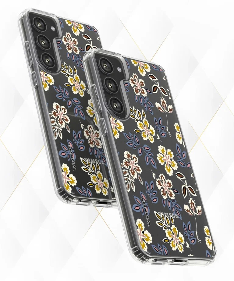 Dual Flowers Clear Case