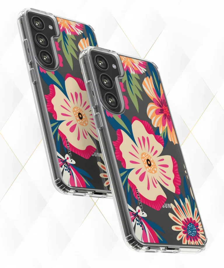 Trippy Blossoms Clear Case
