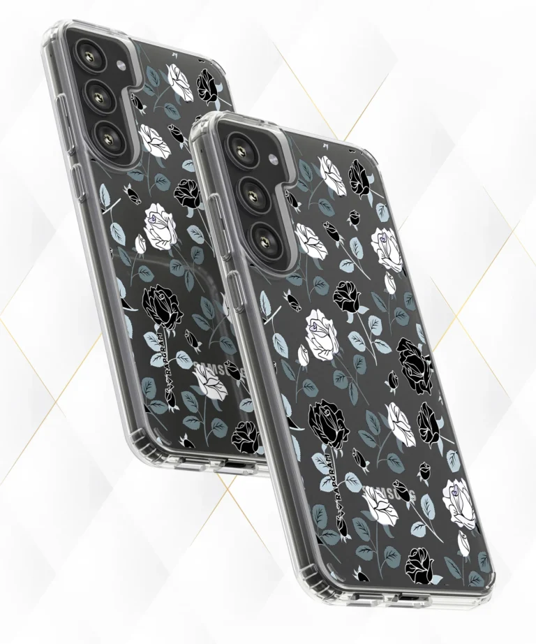 Rose Monochrome Clear Case