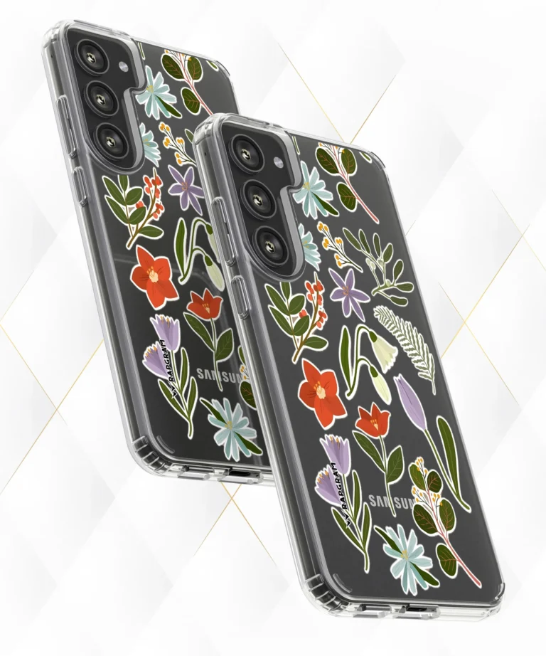 Violet Tulips Clear Case