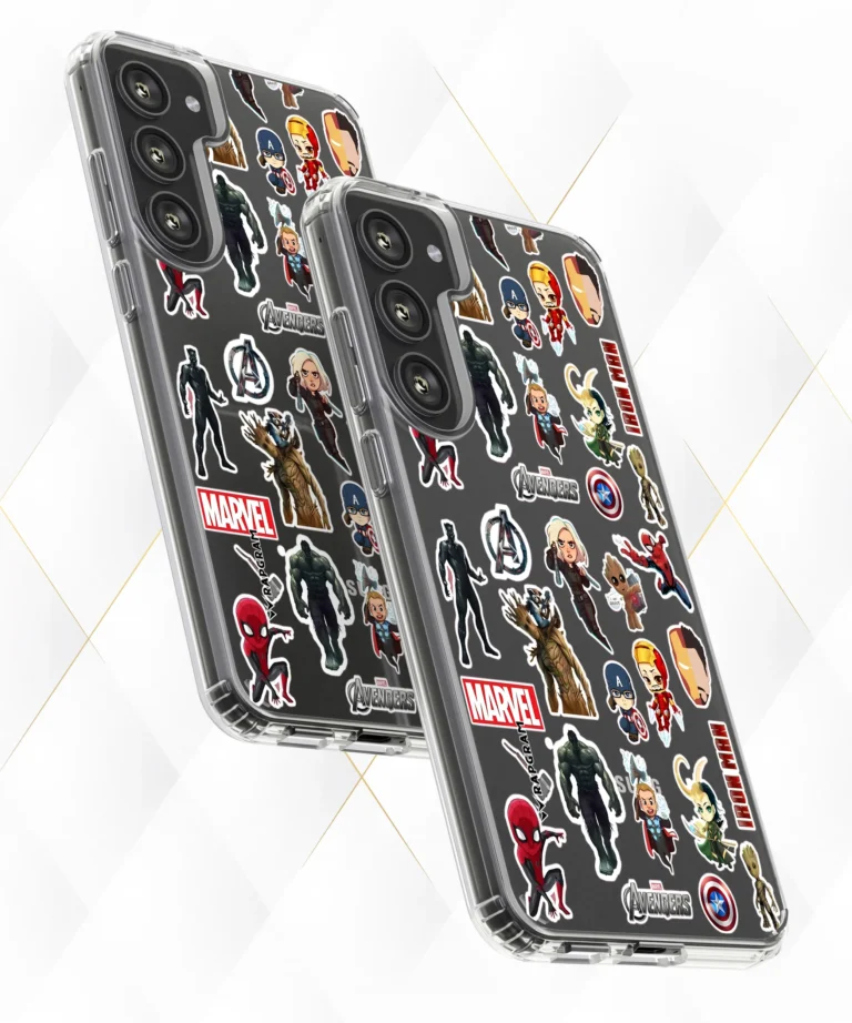 Superhero Figures Clear Case