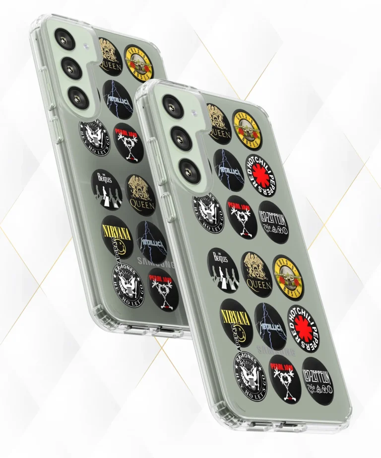 Rock Badges Clear Case