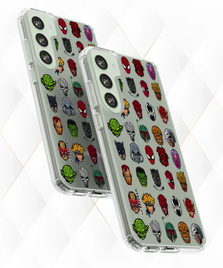 Masked Heroes Clear Case
