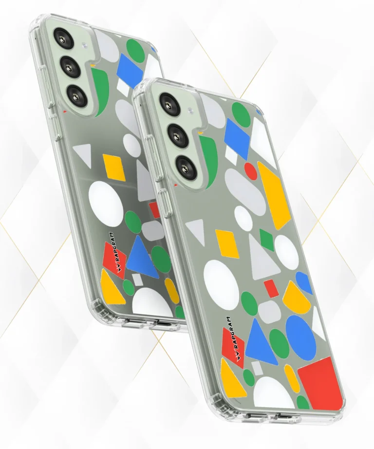 Colored Shapes Clear Case