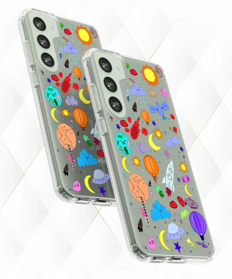 Space Planets Clear Case