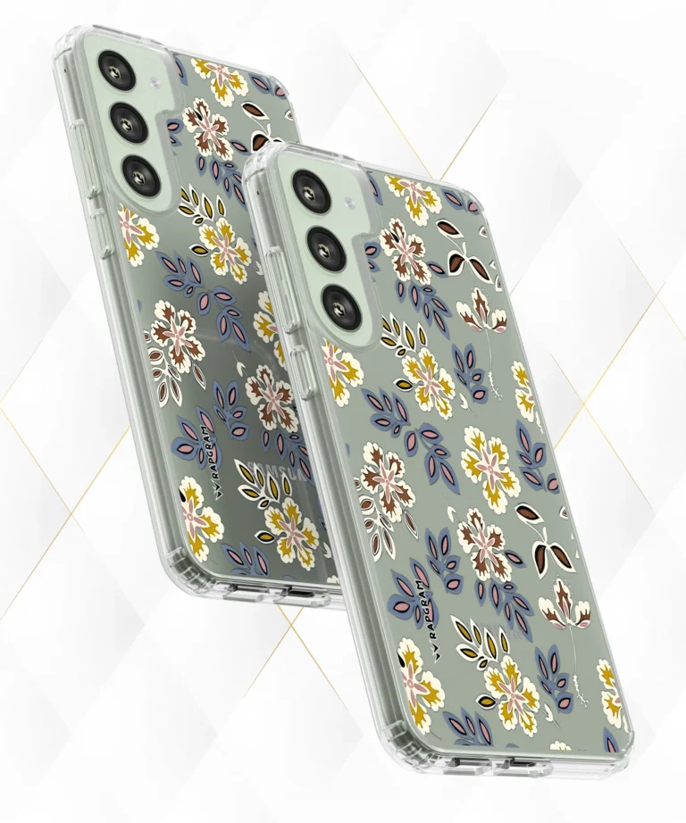 Dual Flowers Clear Case