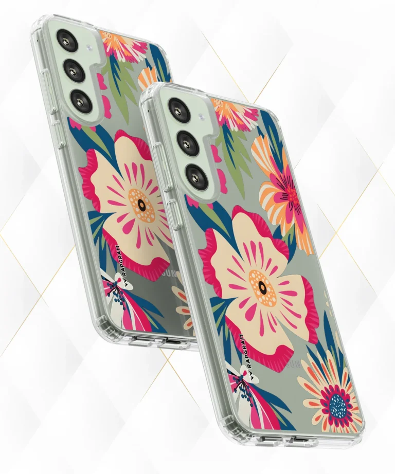 Trippy Blossoms Clear Case