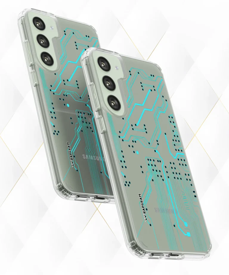 Neon Circuits Clear Case