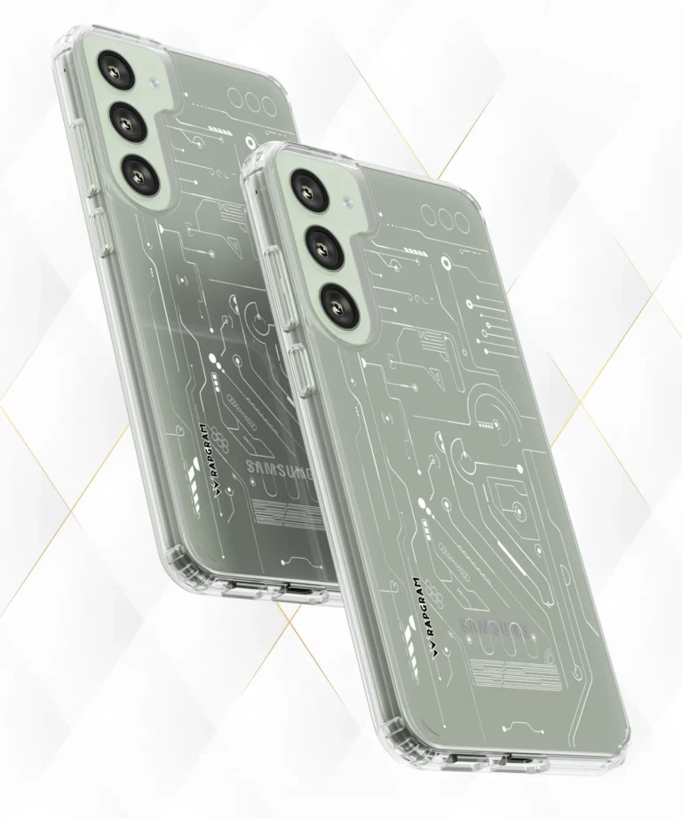 Grey Circuit Clear Case