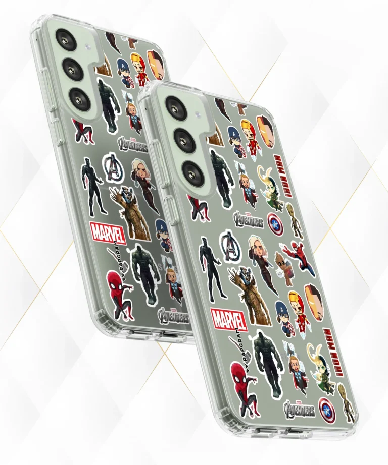 Superhero Figures Clear Case