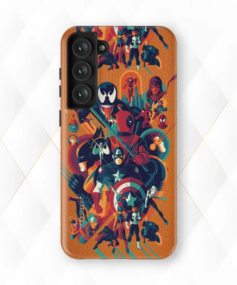 Marvel Verse Peach Leather Case