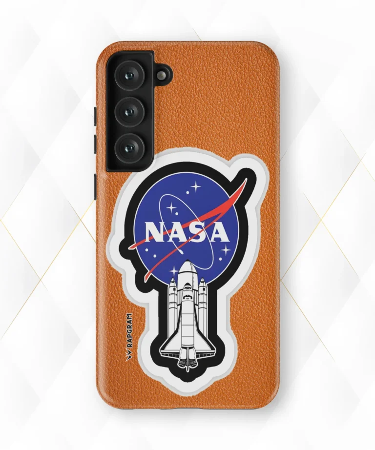 Nasa Space Peach Leather Case