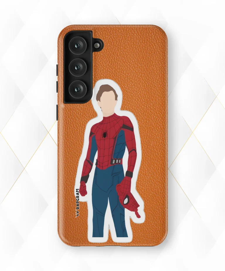 Spidey Tom Peach Leather Case