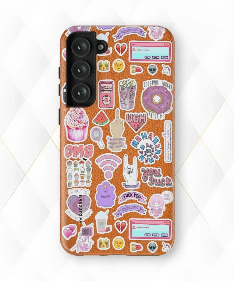 OMG Flip Peach Leather Case