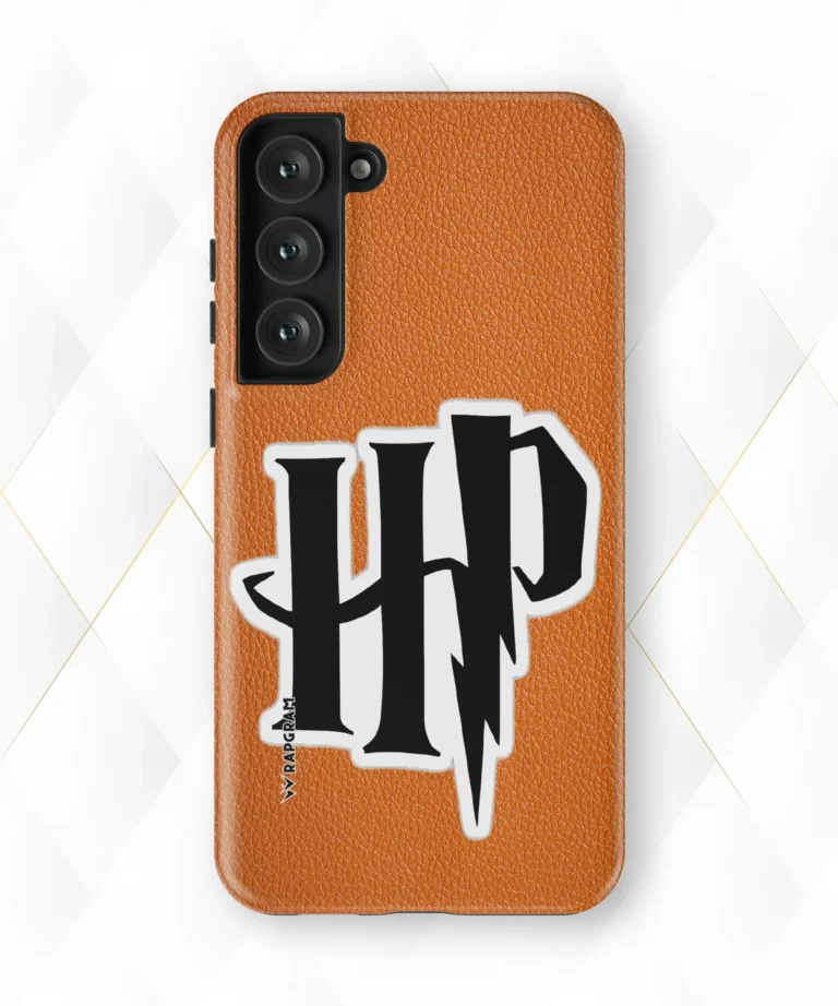 HP Logo Peach Leather Case