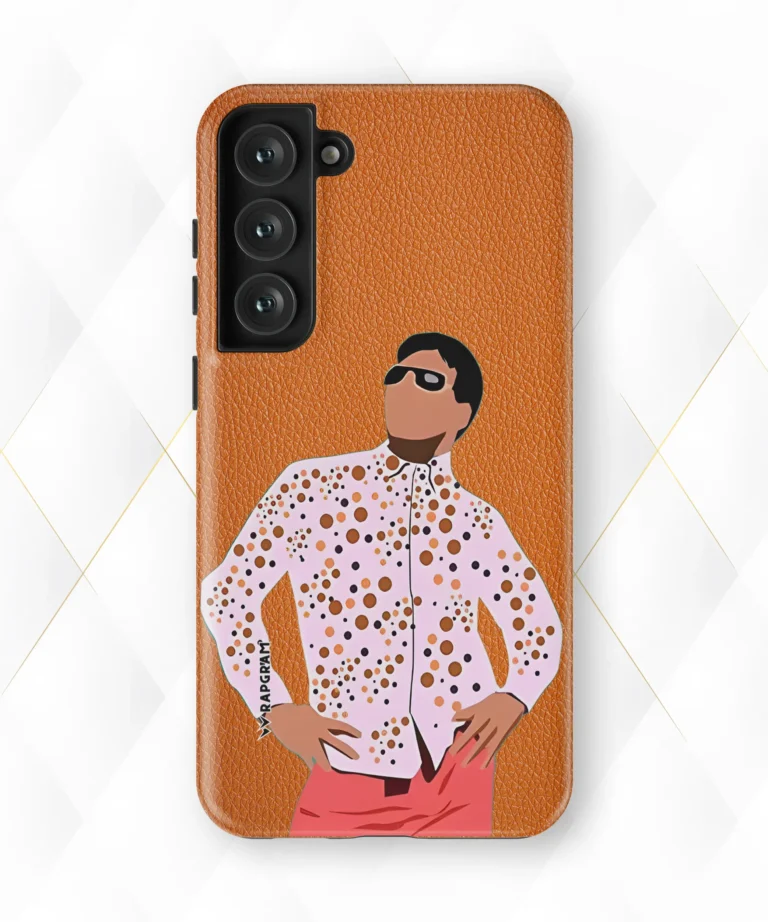 Hera Pheri Peach Leather Case