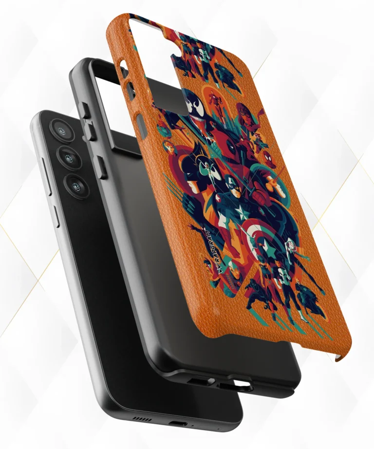 Marvel Verse Peach Leather Case