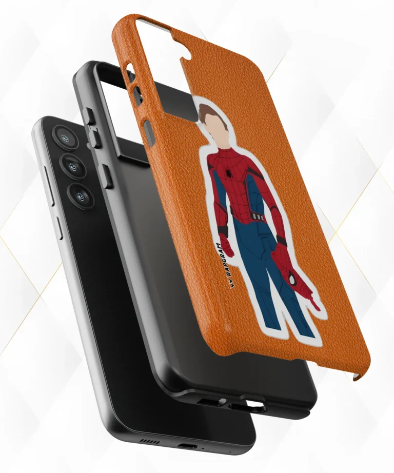 Spidey Tom Peach Leather Case