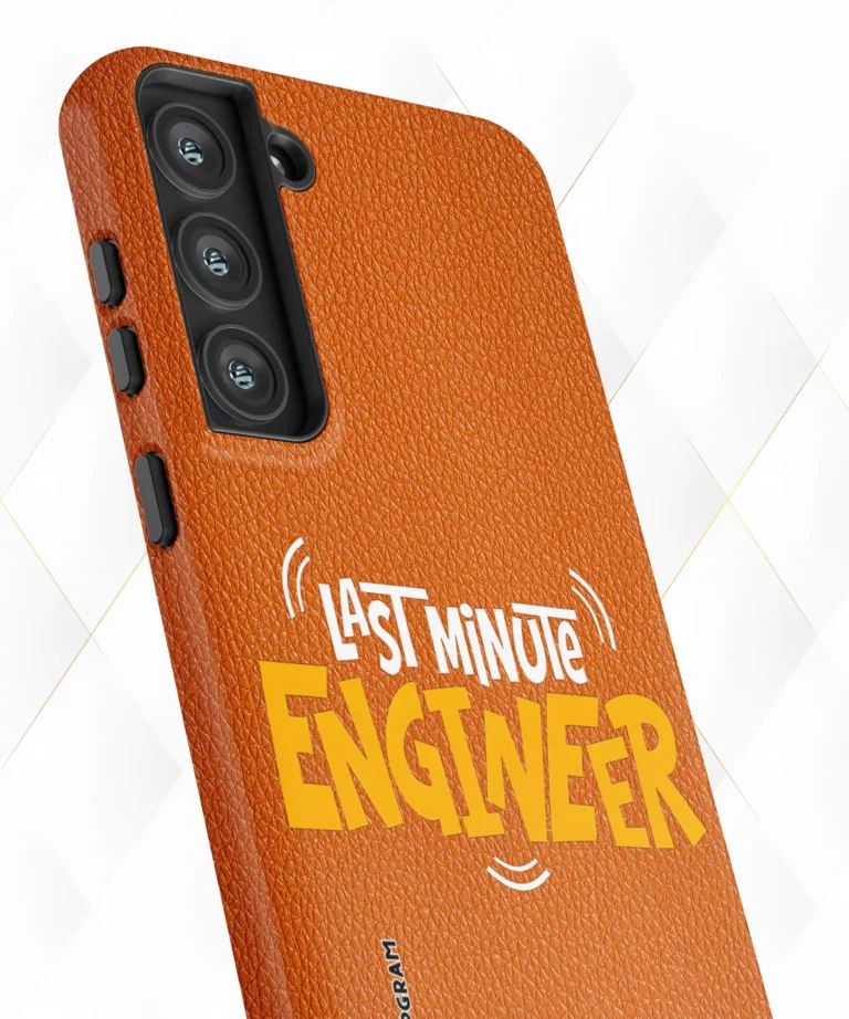 Last Engineer Peach Leather Case