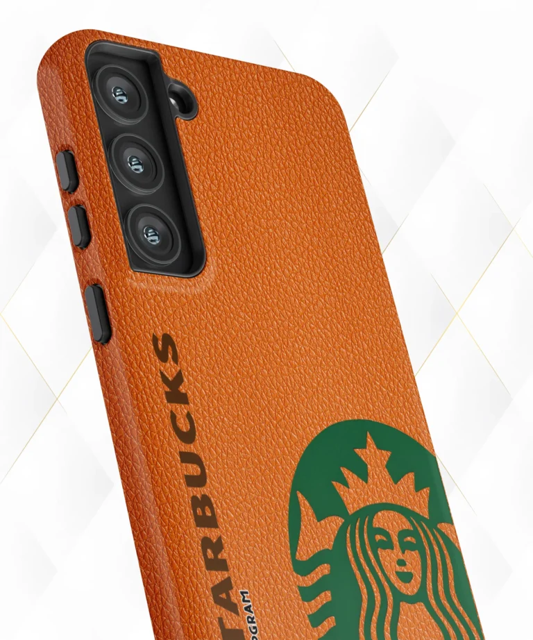 1971 Starbucks Peach Leather Case