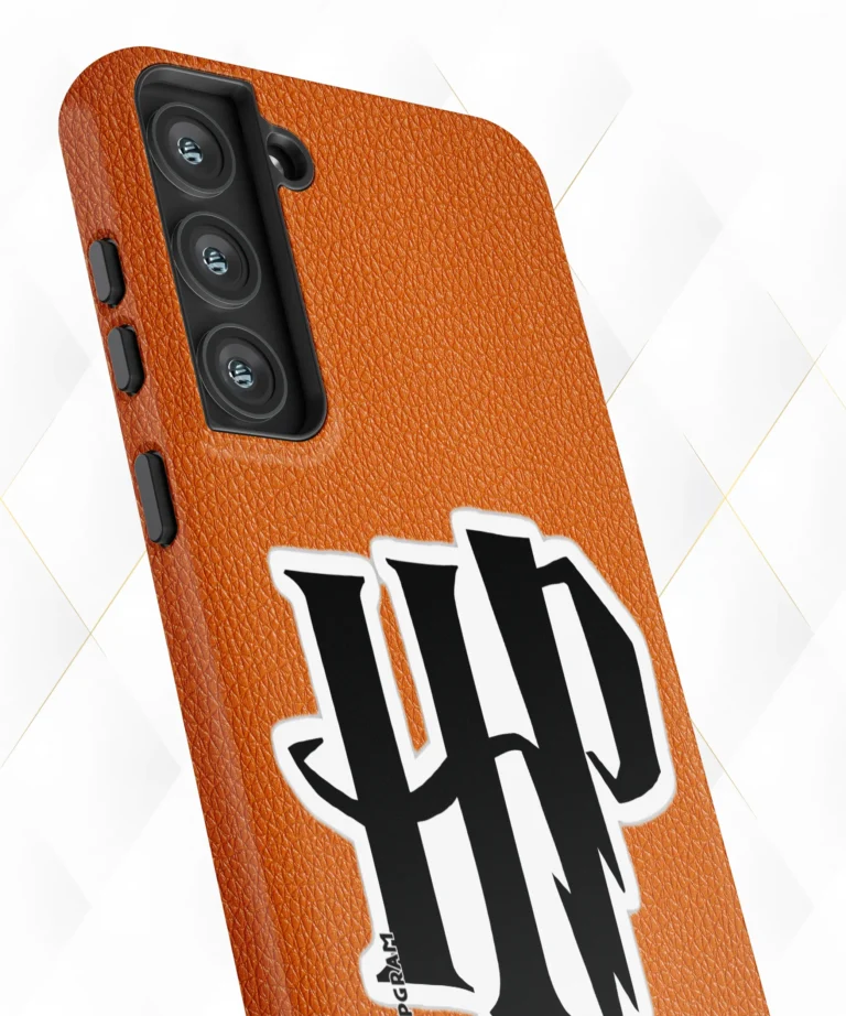 HP Logo Peach Leather Case