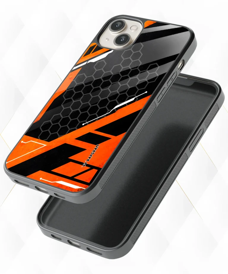 Orange Carbon Armour Case