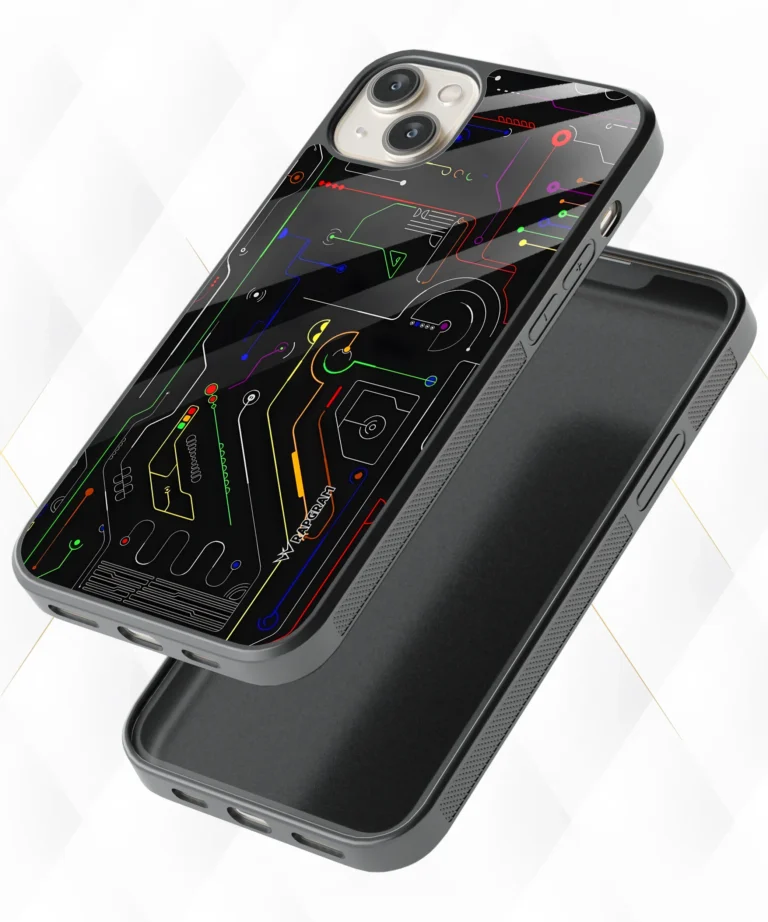 Multicolor Circuit Armour Case