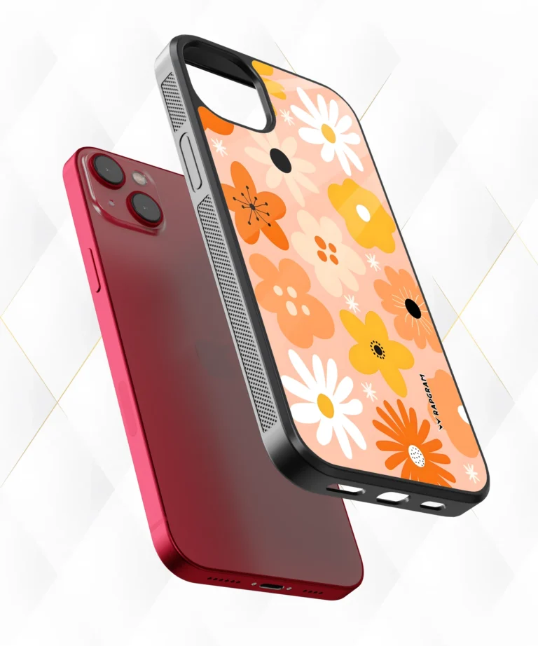 Peach Floral Armour Case