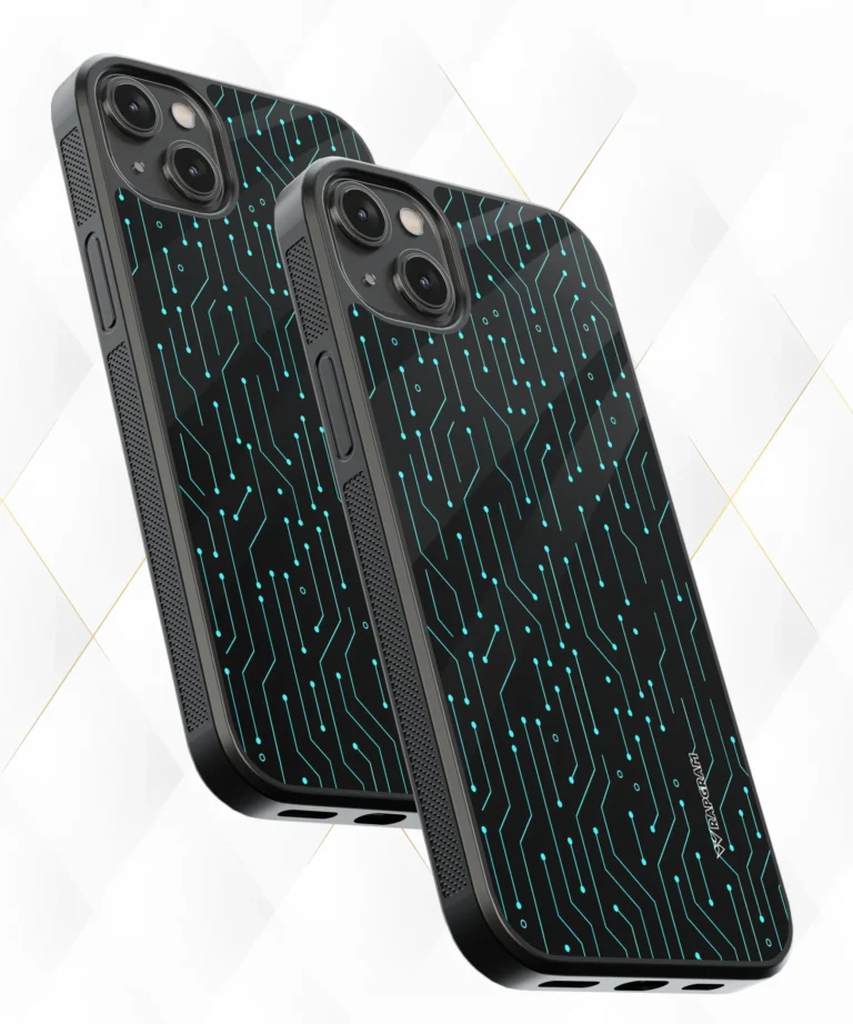 Blue Circuit Armour Case