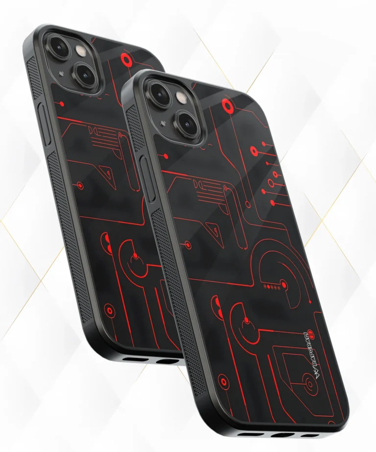 Red Circuit Armour Case