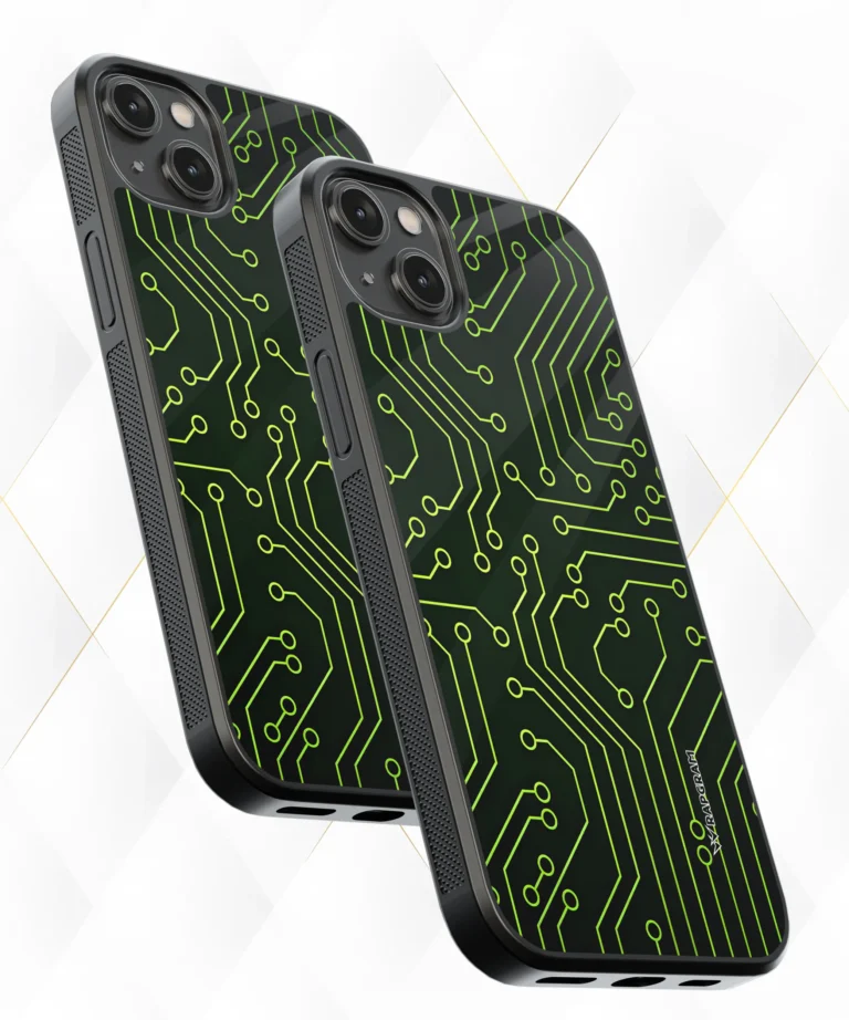 Neon Circuit Armour Case