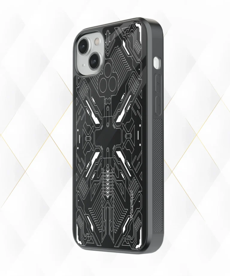 White Circuit Armour Case