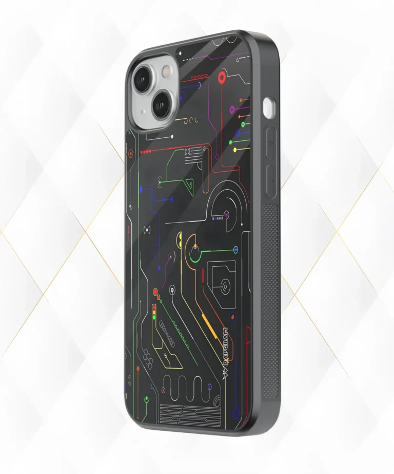 Multicolor Circuit Armour Case