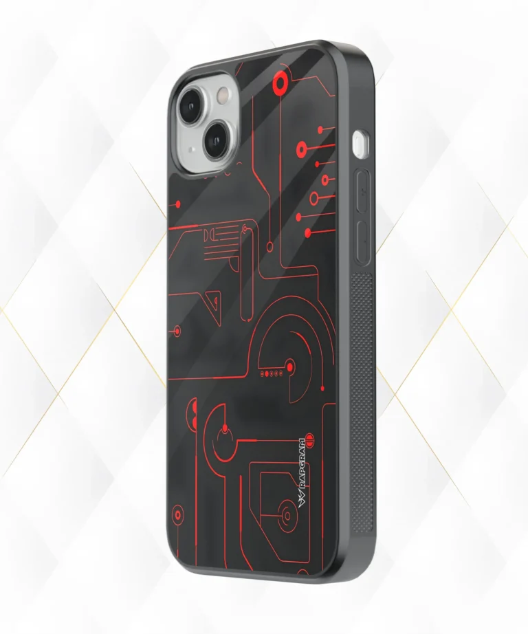 Red Circuit Armour Case