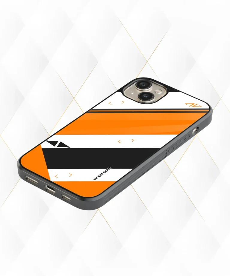 Orange Diagonals Armour Case