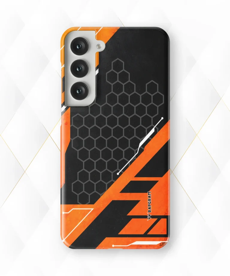 Orange Carbon Hard Case