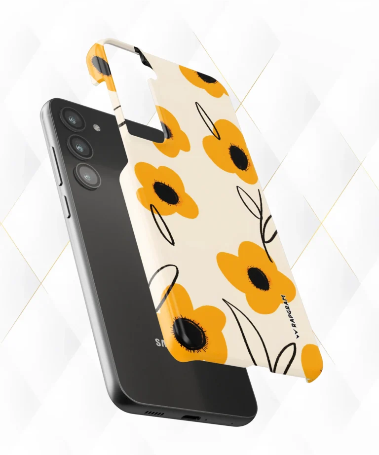 Orange Flowers Hard Case