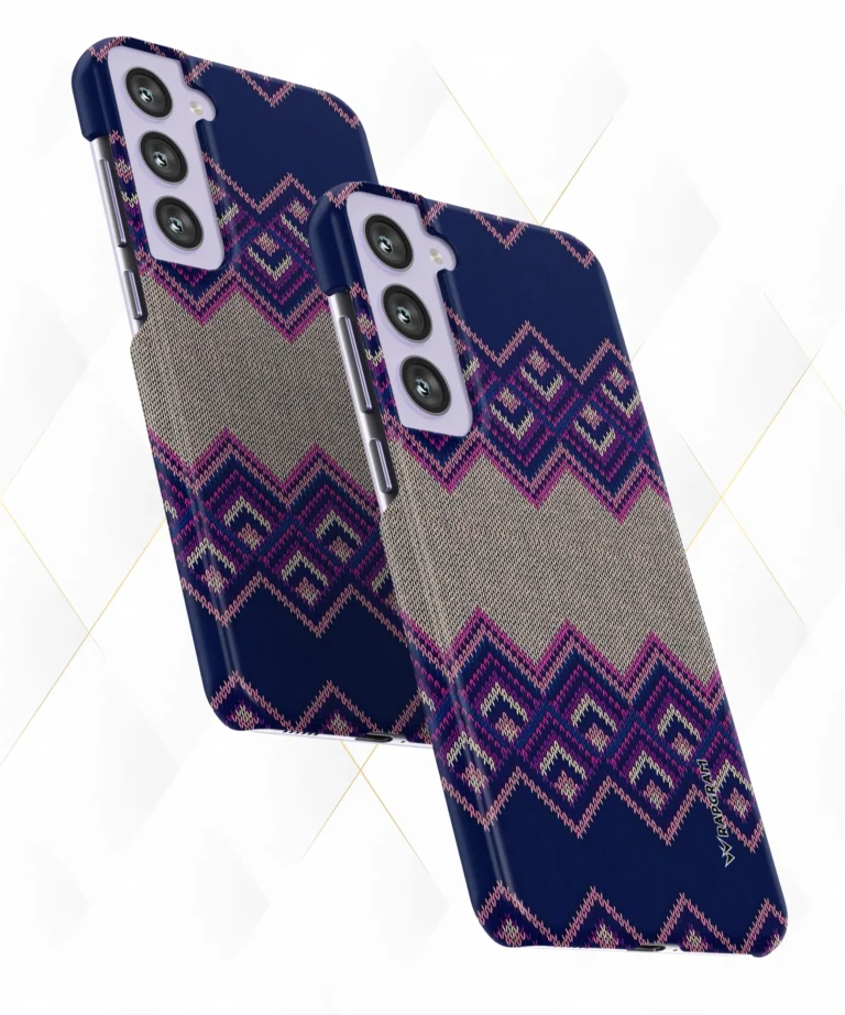 Purple Knit Hard Case