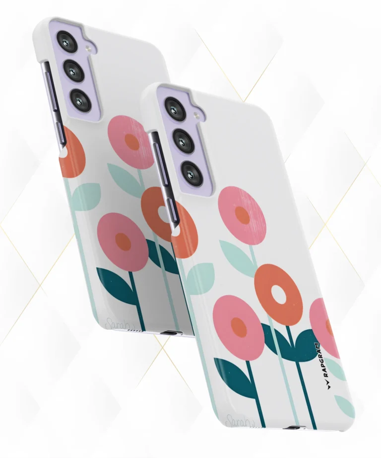 Flat Flowers Hard Case