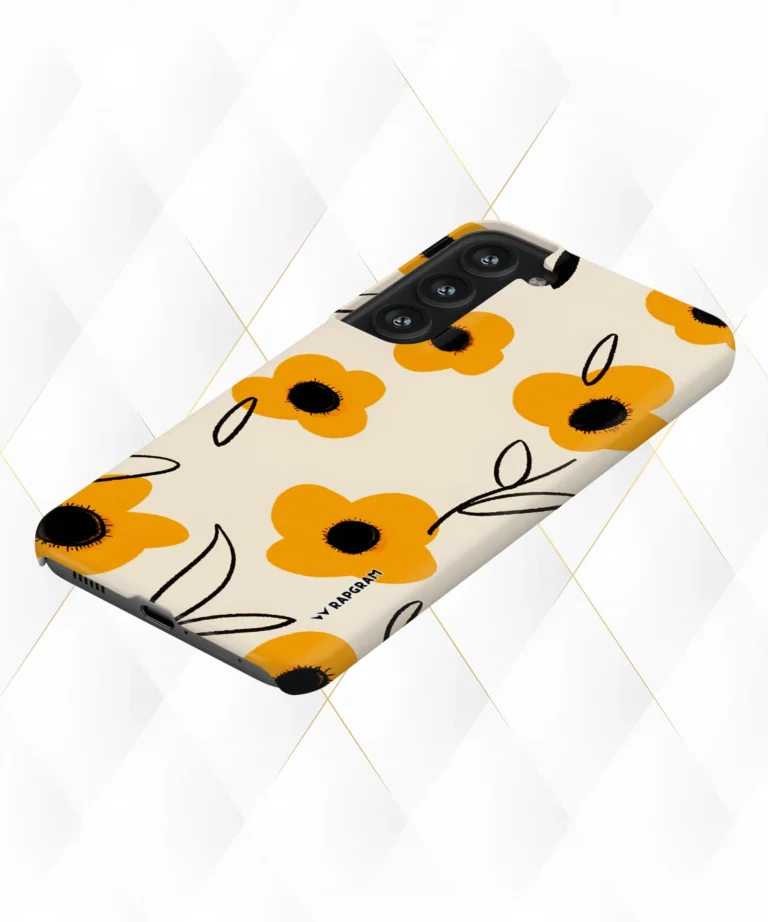 Orange Flowers Hard Case