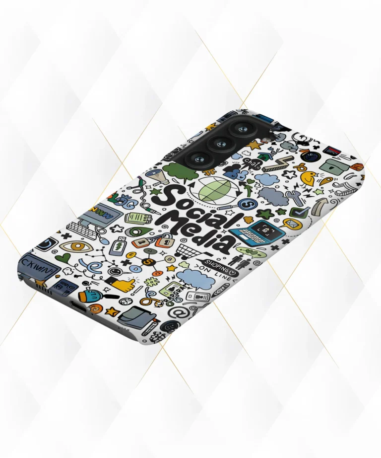 Social Media Color Hard Case