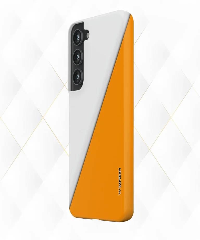 Orange Diagonal Hard Case
