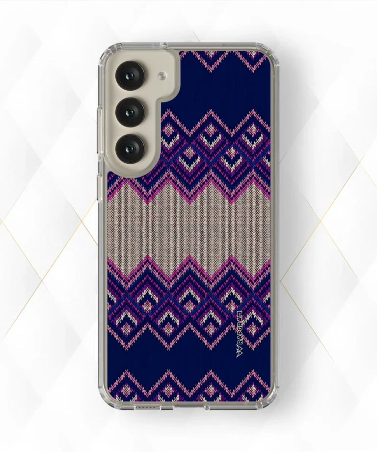 Purple Knit Silicone Case